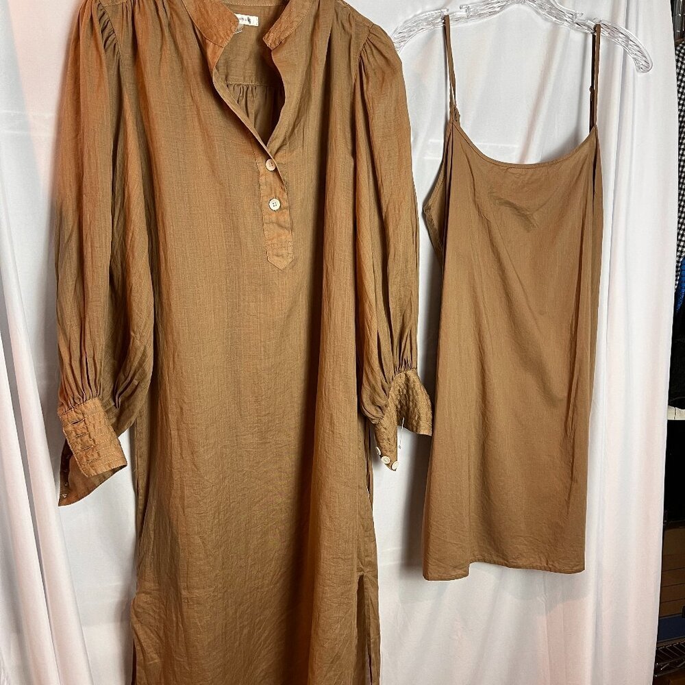 Women's Tan Banana Republic 2 pc Dress Size S